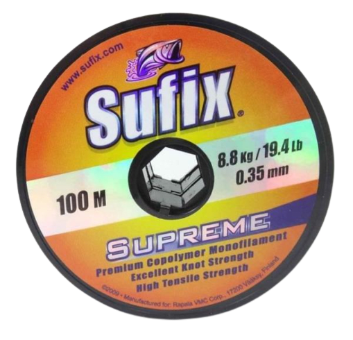 Nylon de Pesca Sufix Supreme: Alta Sensibilidad, Baja Memoria, Duradero