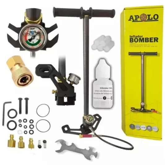 Bombín Apolo Pcp 4 Etapas 4500 Psi Pcp Bombín Color Negro