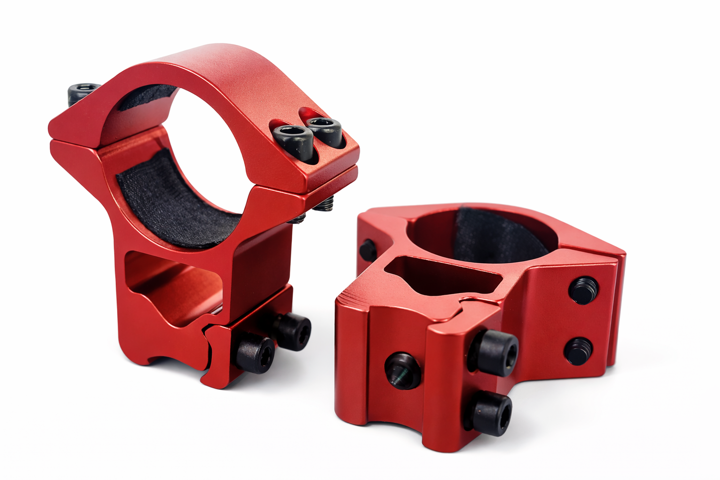 Montura APOLO 3/8” (11mm) Roja Perfil Alto – Anillo 25mm