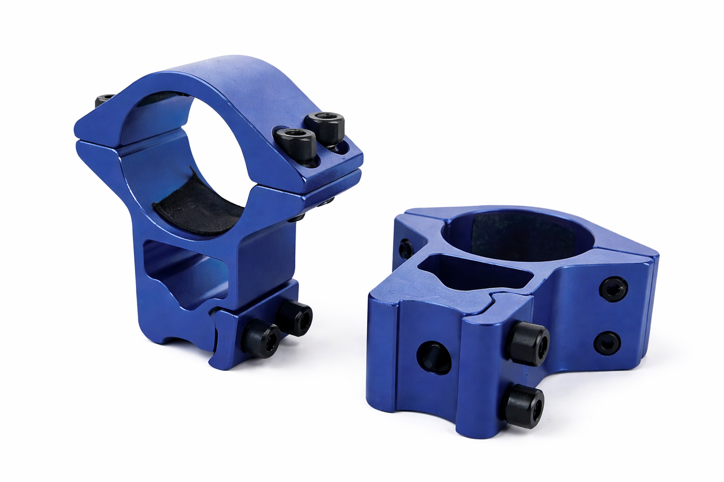 Montura APOLO 3/8” (11mm) Azul Perfil Alto – Anillo 25mm