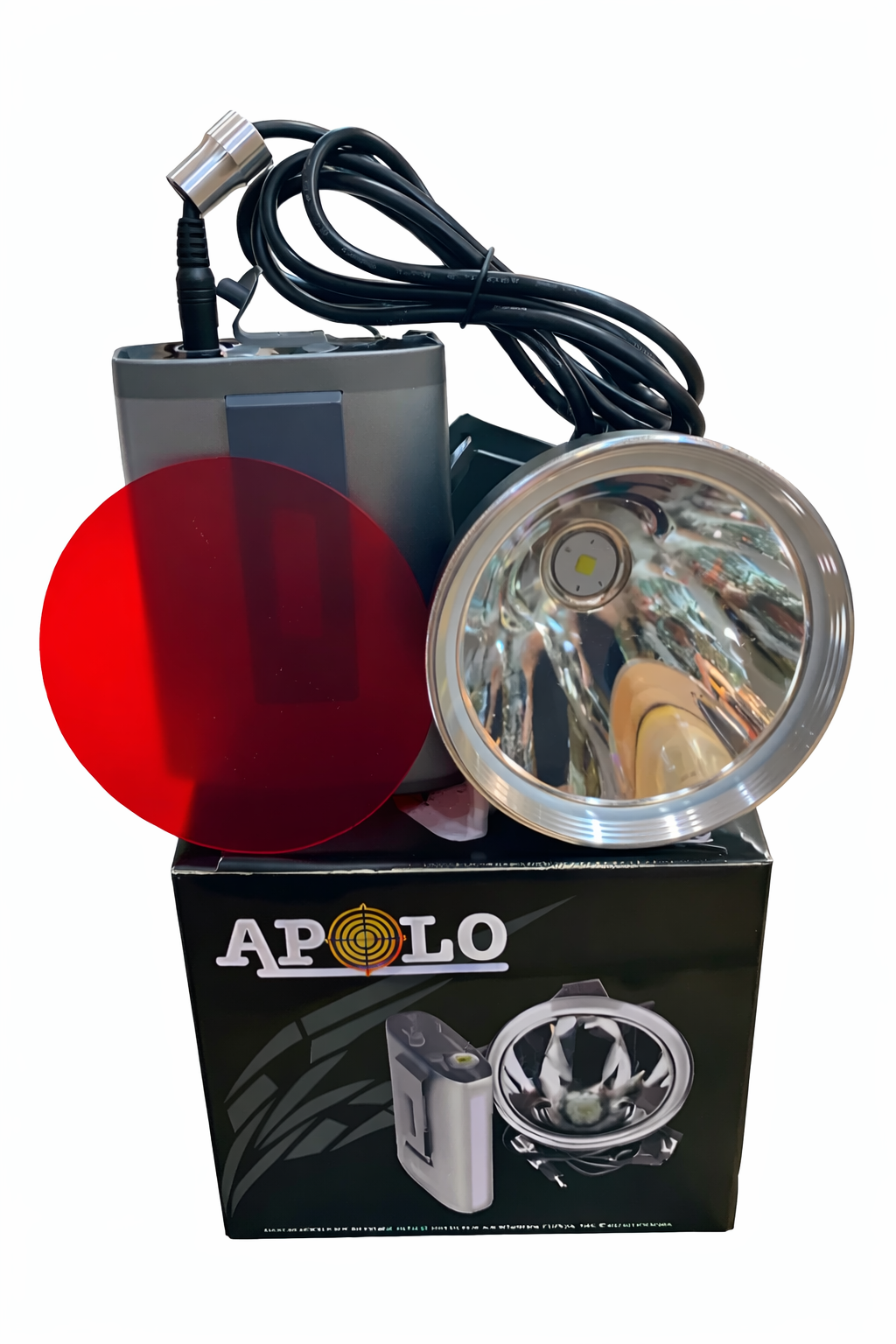 Foco de Cabeza APOLO 1000 Lúmenes LED – Batería Recargable con Filtro Rojo