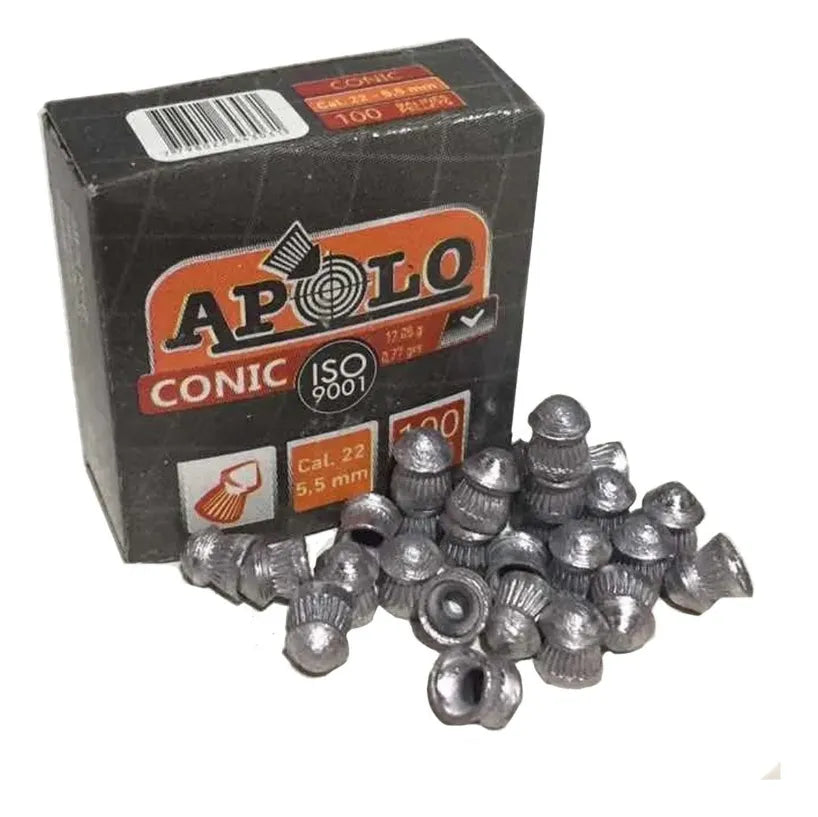 Postones Apolo Diábolo 5.5 Mm 10 X 100 Unidades Conic