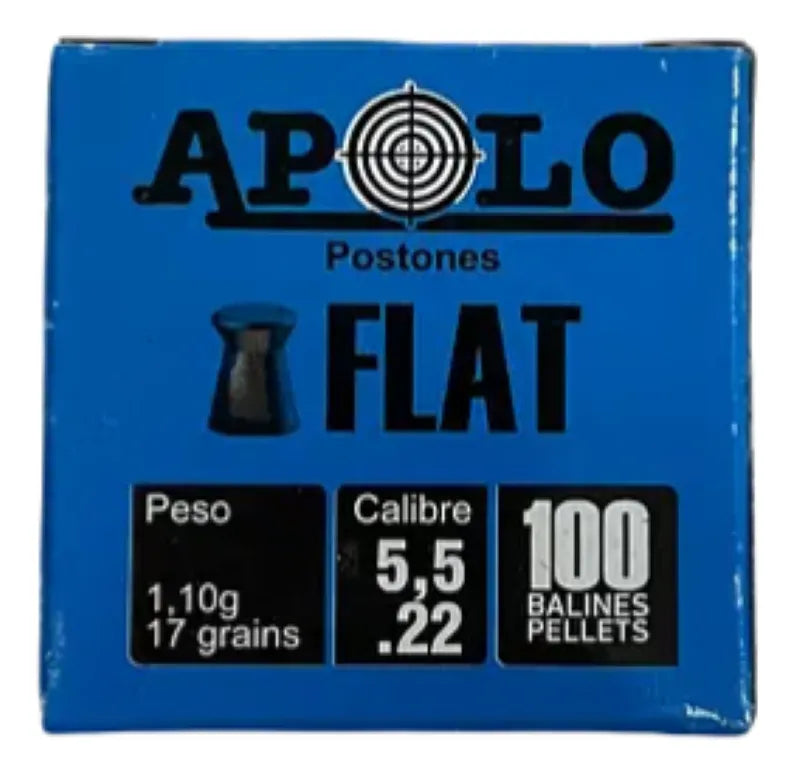 Postones Apolo Flat 5.5 10 X 100 ( 1000 Unidades )