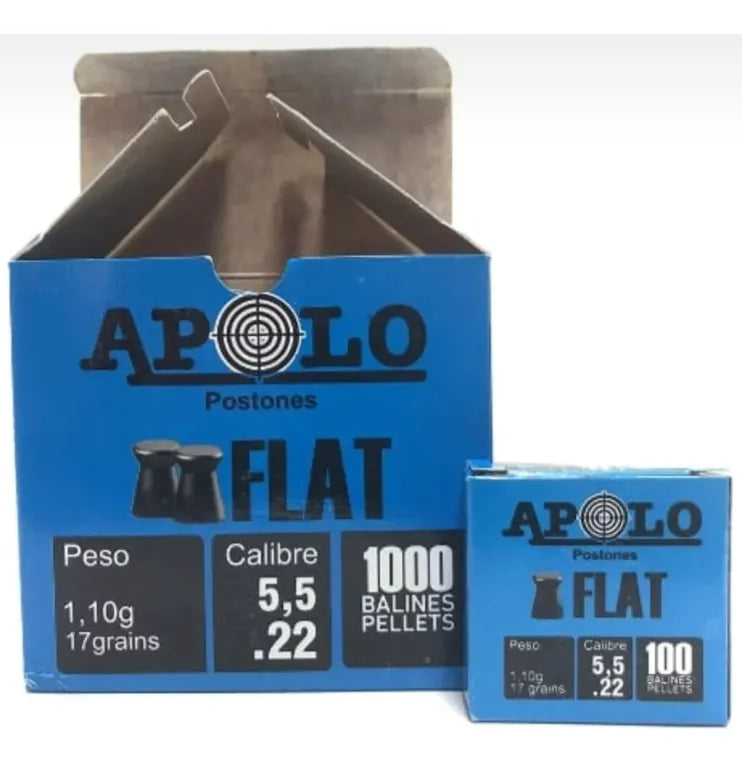Postones Apolo Flat 5.5 10 X 100 ( 1000 Unidades )