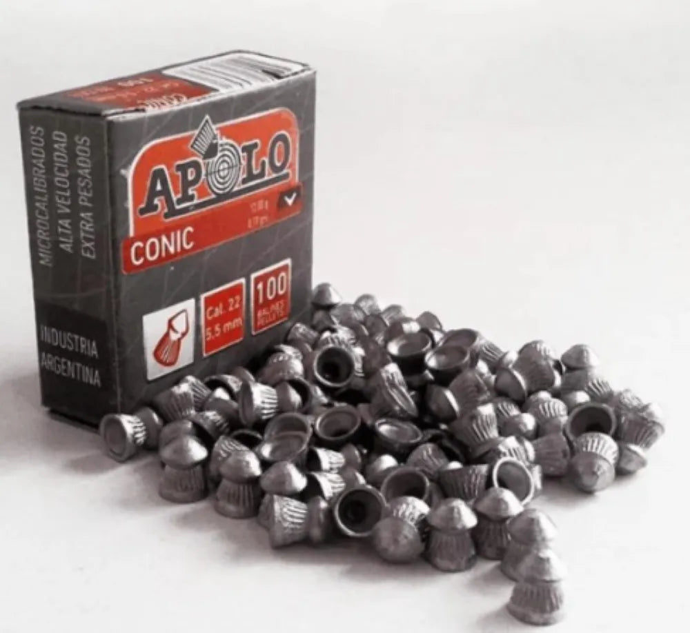 Postones Apolo Diábolo 5.5 Mm 10 X 100 Unidades Conic