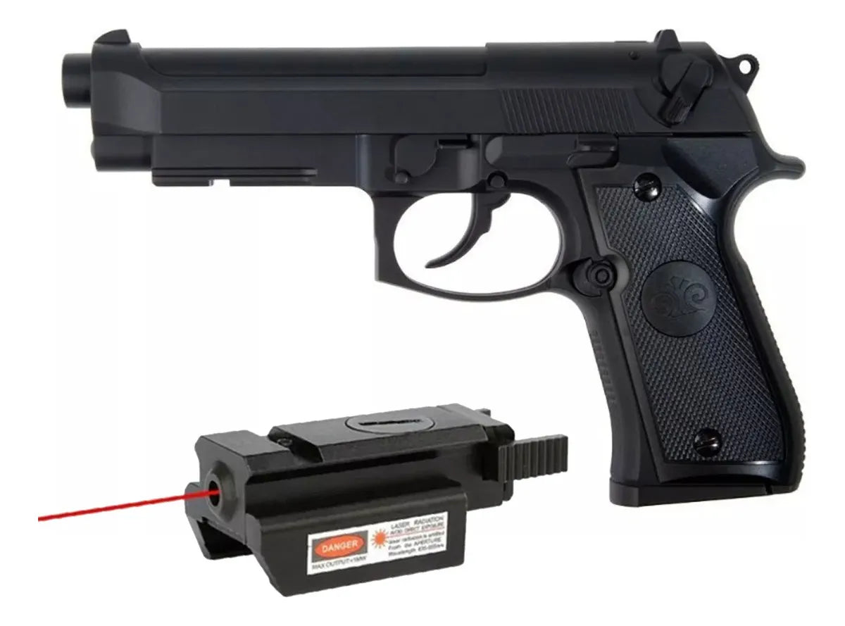 Pistola Co2 Stinger Beretta 92 + Laser Sight
