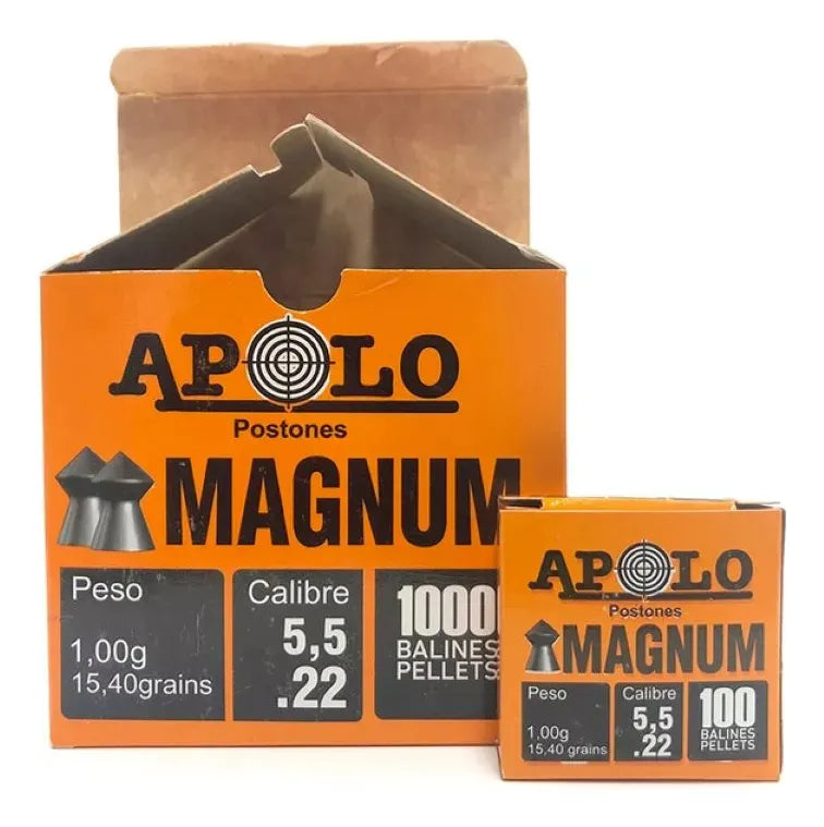 Postones Apolo Magnum 5.5mm 15gr 10x100u