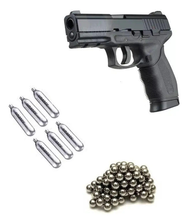 Pistola Aire Comprimido Kwc 24/7 Taurus Abs +6co2+500bb