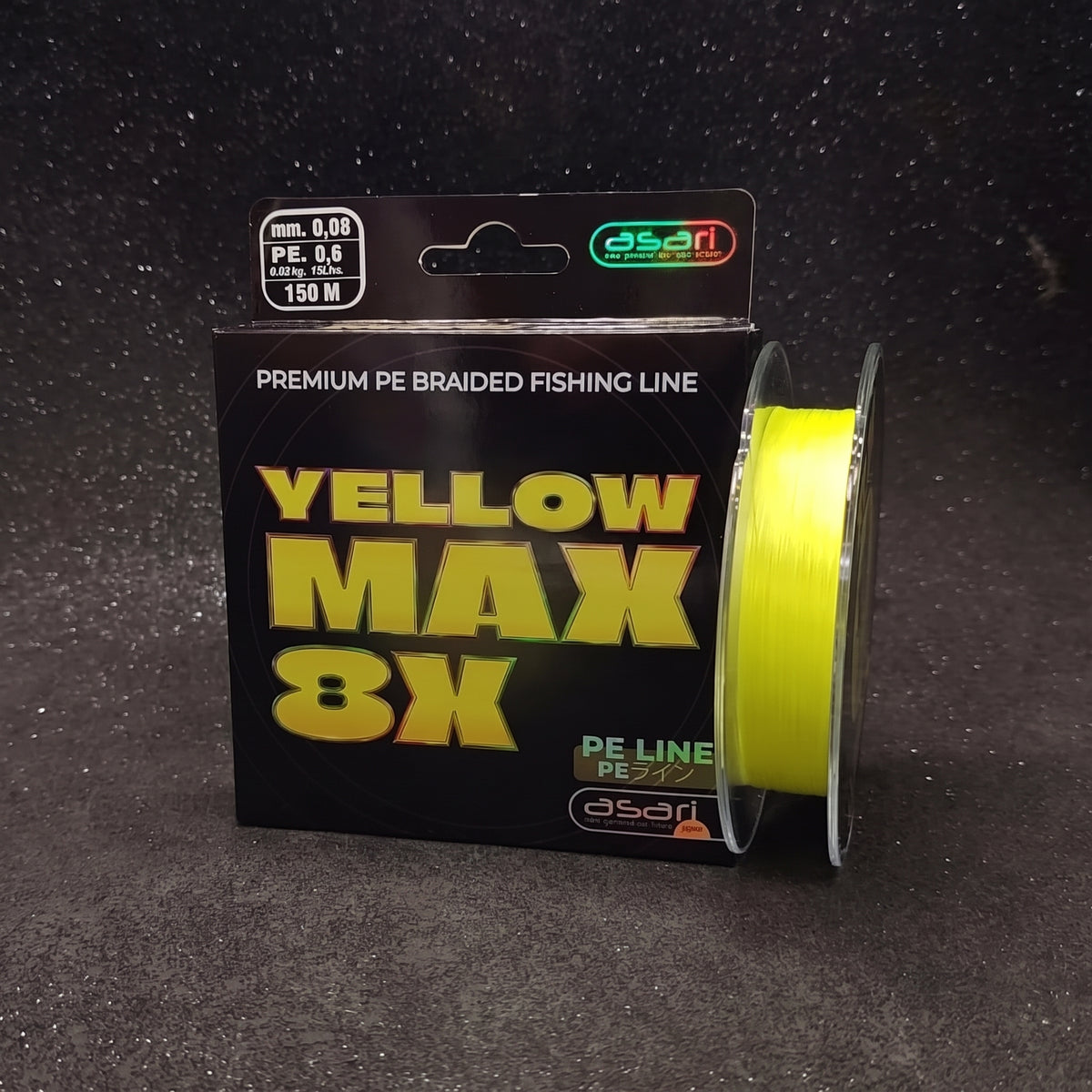 multifilamento ASARI Yellow Max 8X Multifilamento Trenzado