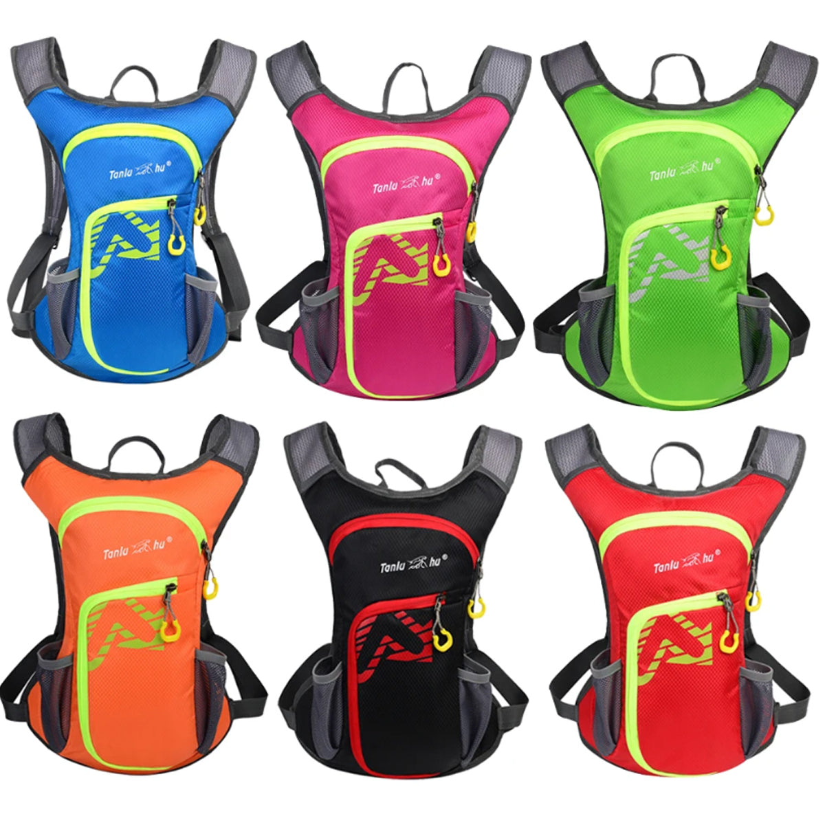 MOCHILA DEPORTIVA TIPO CAMELBACK DE 12 LITROS + GUANTE CAPA + BOLSA DE HIDRATACION DE 2 LITROS