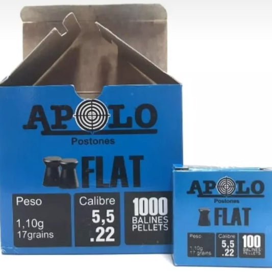 Postones Apolo Flat 5.5 10 X 100 ( 1000 Unidades )