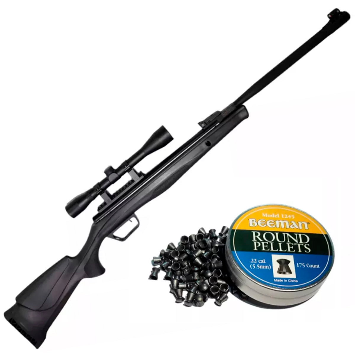 Rifle Beeman Model 10619gp 5.5mm+ Mira 4x32+poston
