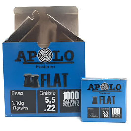 Postones Apolo Flat 5.5mm 10 Cajas de 100 Unidades