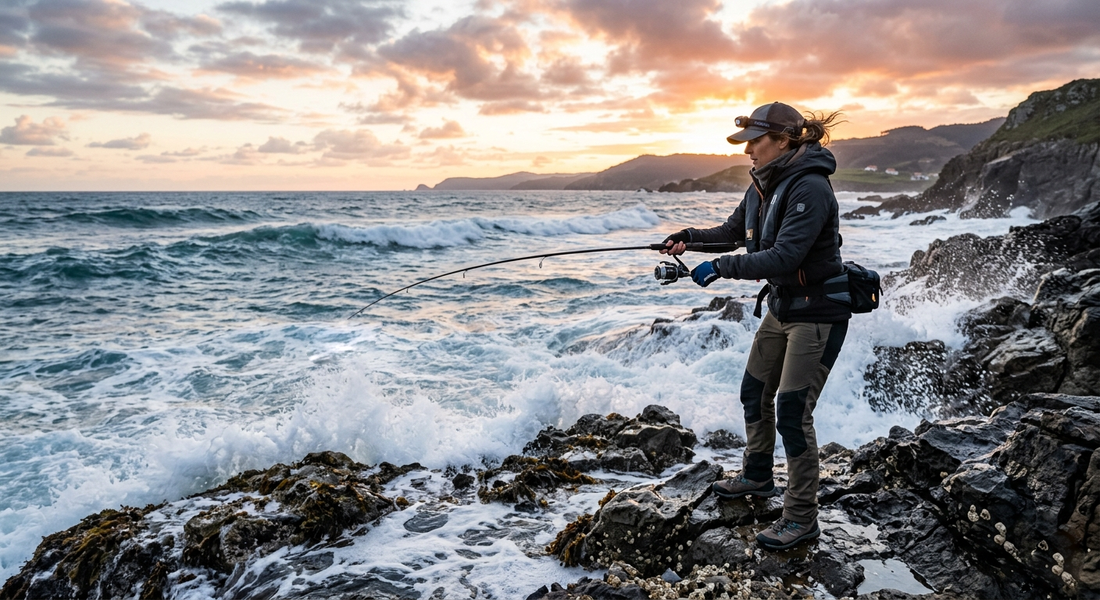 La pesca de Spinning en mar desde la costa