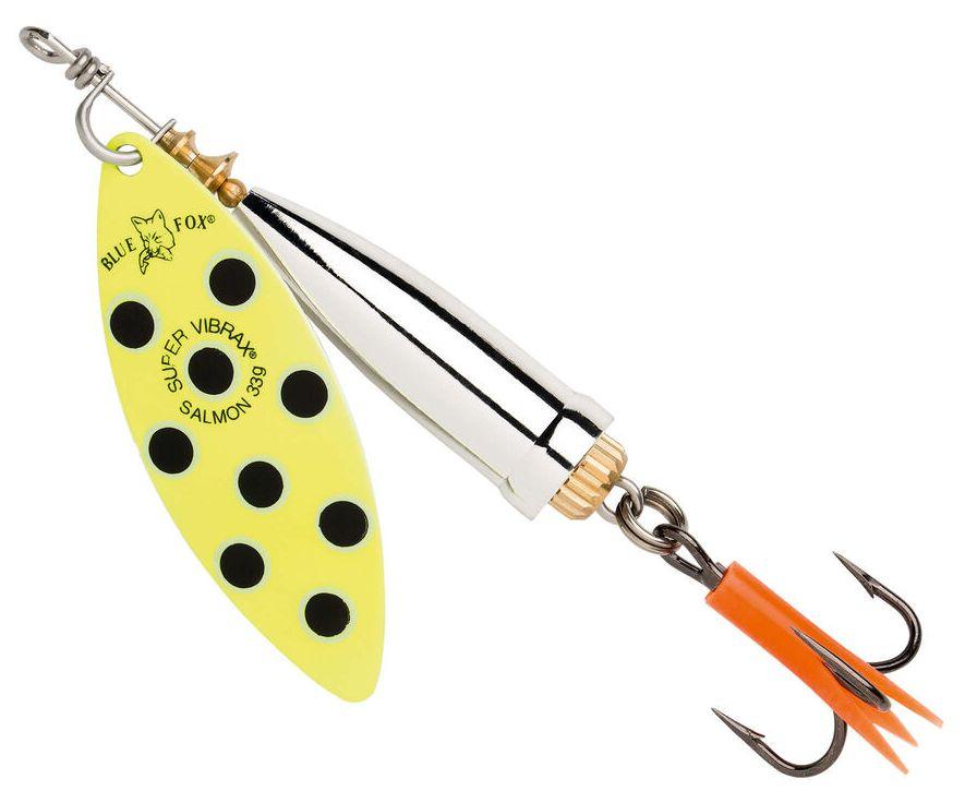 Señuelo Spinner Súper Vibrax Salmón Blue Fox para Pesca Deportiva