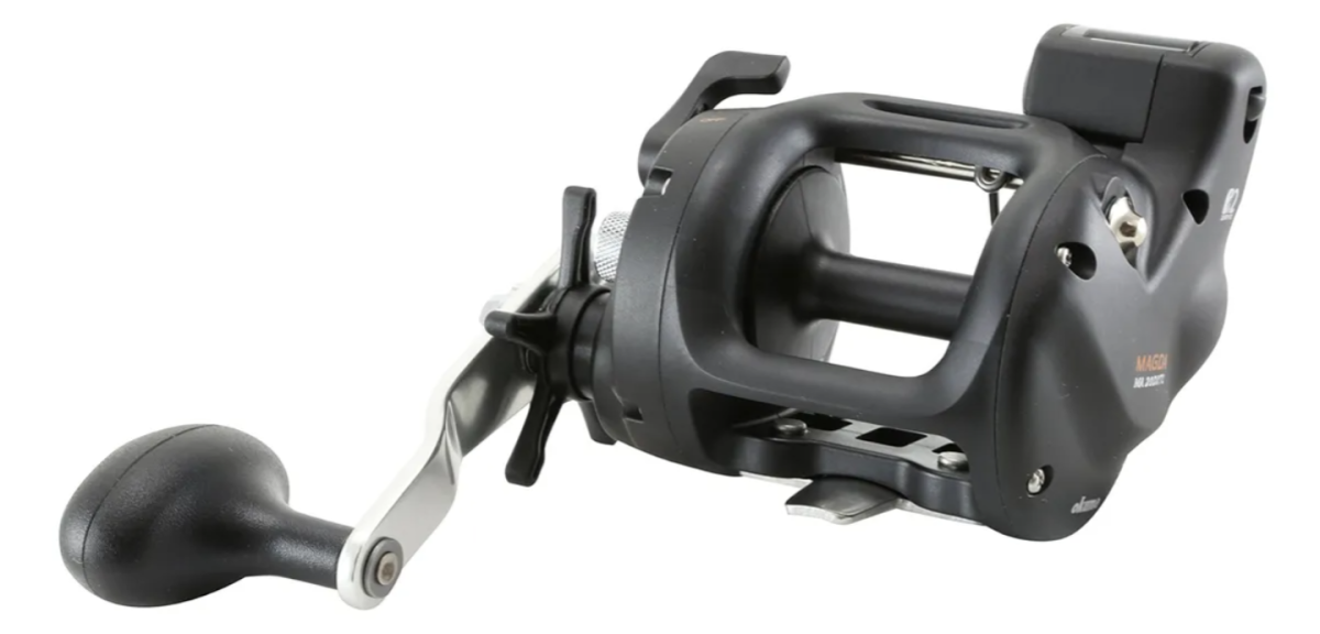 Carrete de Pesca Okuma Magda 30 DLXT con Contador de Línea Preciso y Duradero para Trolling