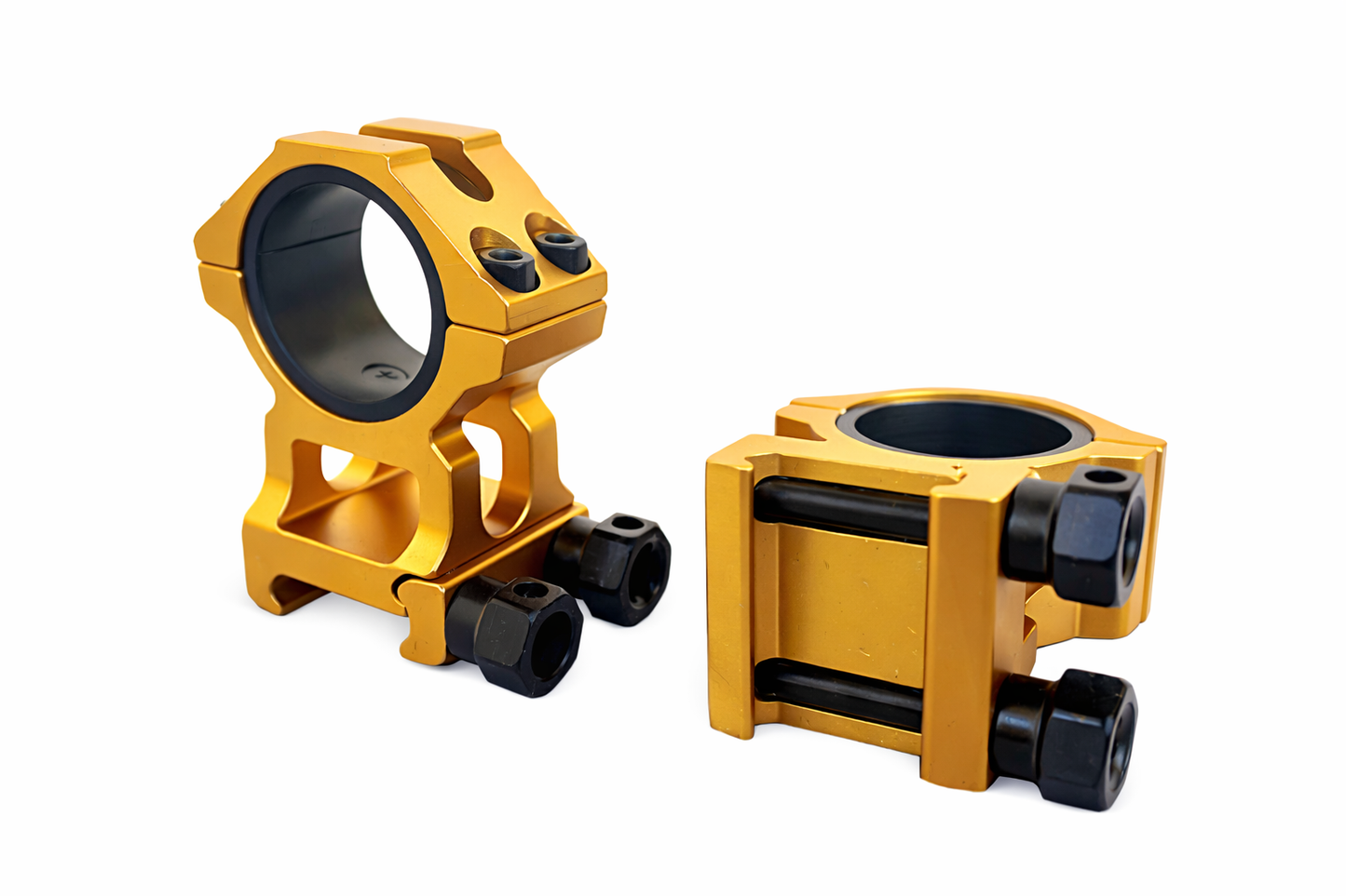 Montura APOLO 3/4" (22 mm) – Color Oro, Perfil Alto, Ø 25 y 30 mm