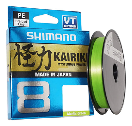 Multifilamento Shimano Kairiki 8x - 300 Mts (Verde Mantis)