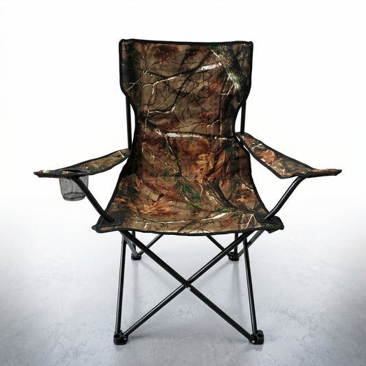Silla de Camping Plegable de Camuflaje Real tree con Portavasos + Envío Gratis!