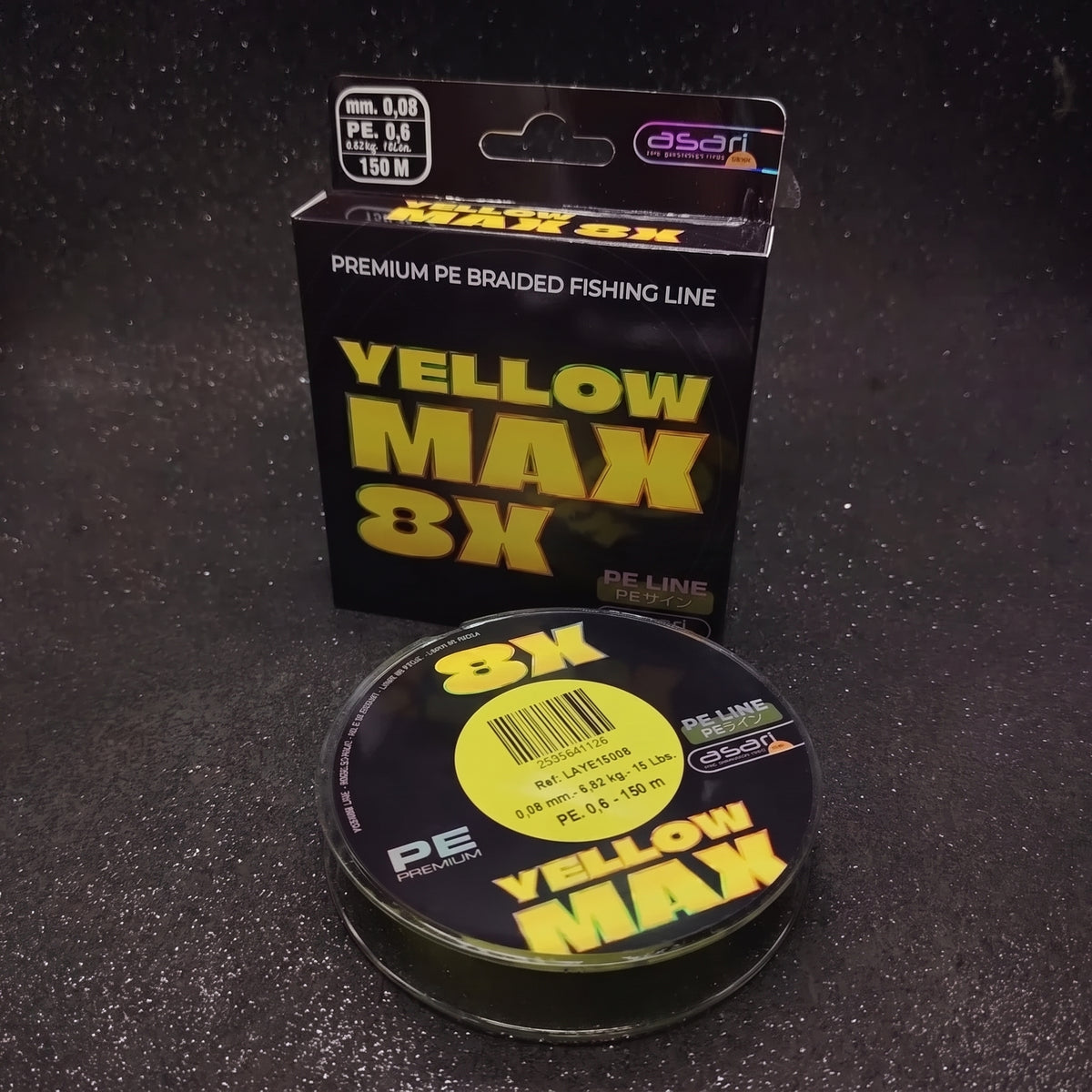 multifilamento ASARI Yellow Max 8X Multifilamento Trenzado