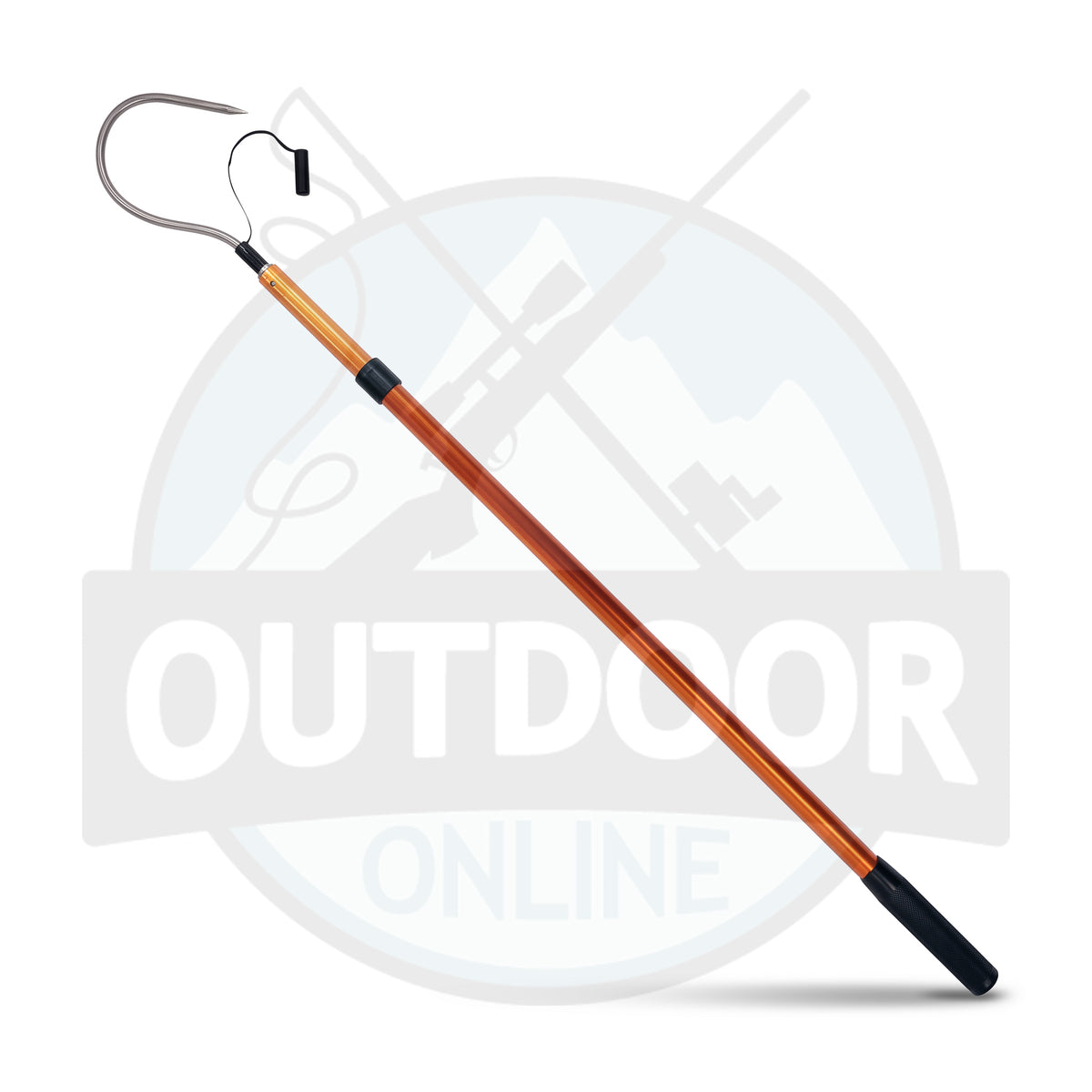 Gancho de Aluminio para Pesca FISHHOOKS | Mango Teleregulable 150 cm
