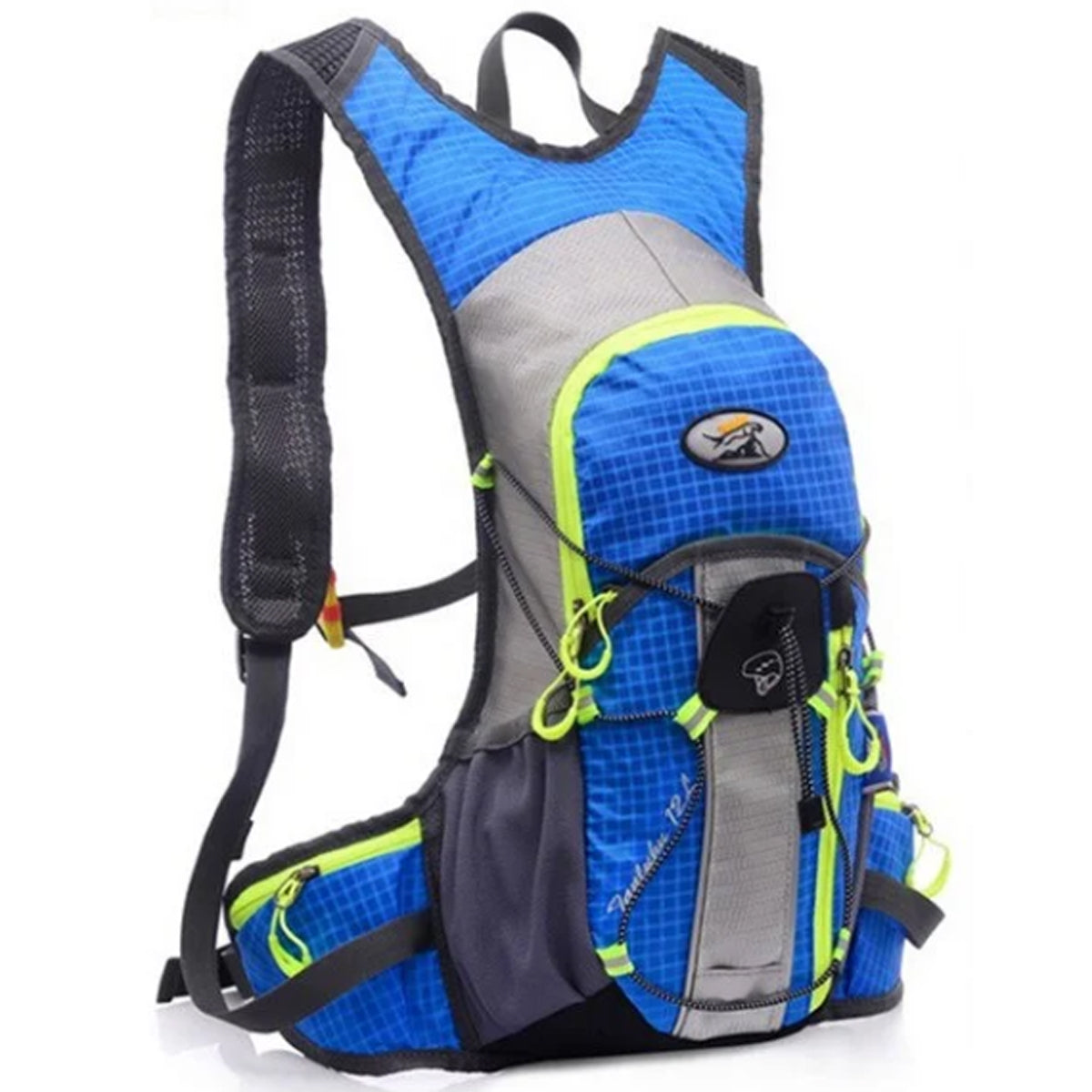 MOCHILA DEPORTIVA TIPO CAMELBACK DE 12 LITROS CON FRANJA REFLECTIVA