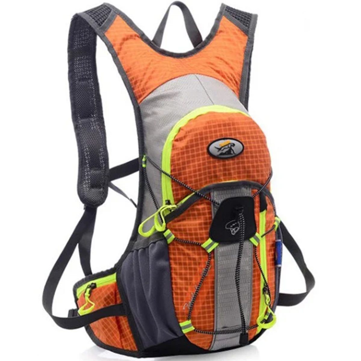 MOCHILA DEPORTIVA TIPO CAMELBACK DE 12 LITROS CON FRANJA REFLECTIVA