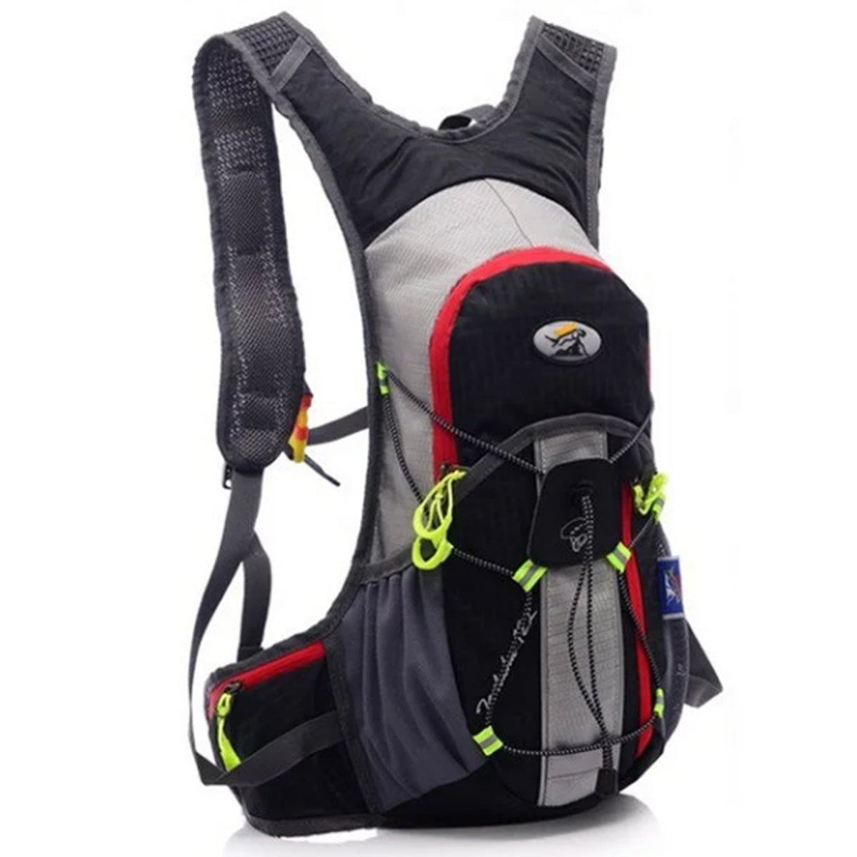 MOCHILA DEPORTIVA TIPO CAMELBACK DE 12 LITROS CON FRANJA REFLECTIVA