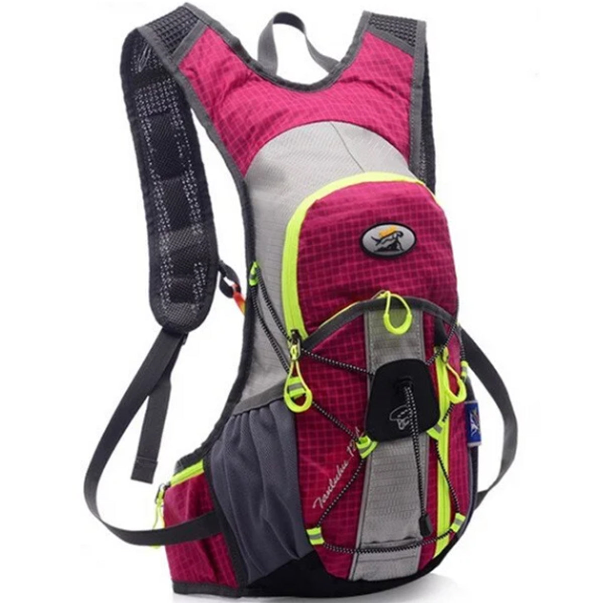 MOCHILA DEPORTIVA TIPO CAMELBACK DE 12 LITROS CON FRANJA REFLECTIVA