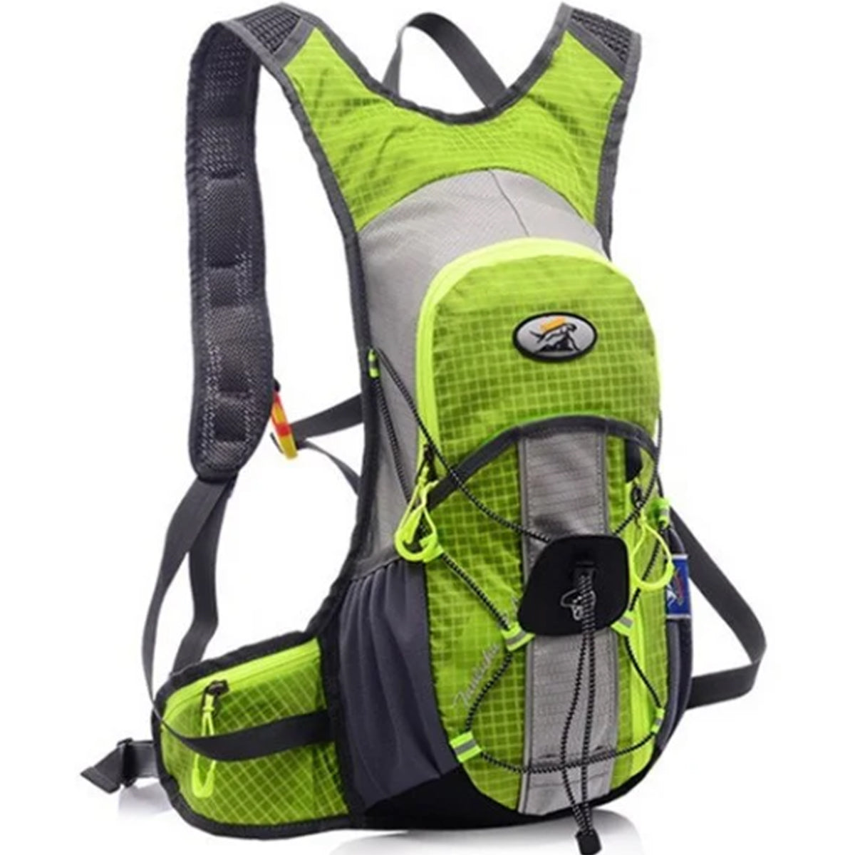 MOCHILA DEPORTIVA TIPO CAMELBACK DE 12 LITROS CON FRANJA REFLECTIVA