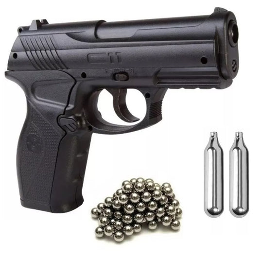 PISTOLA DE CO2 CROSMAN C11 CAL 4,5mm + 2 CO2 + 500 BALINES