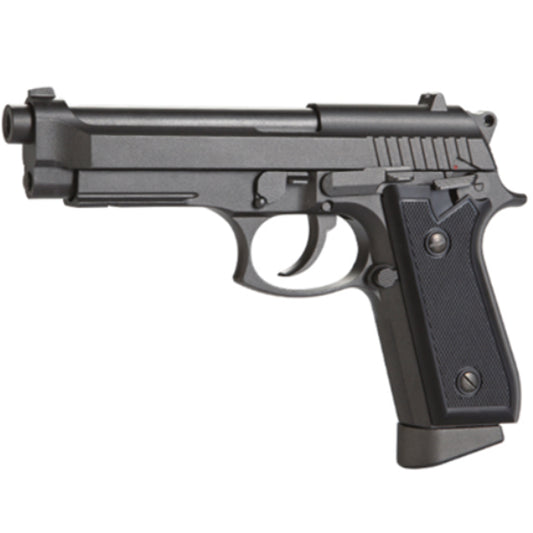 PISTOLA DE CO2 BALINES METALICOS KWM PT92 FULL METAL Y BLOWBACK CAL 4,5MM