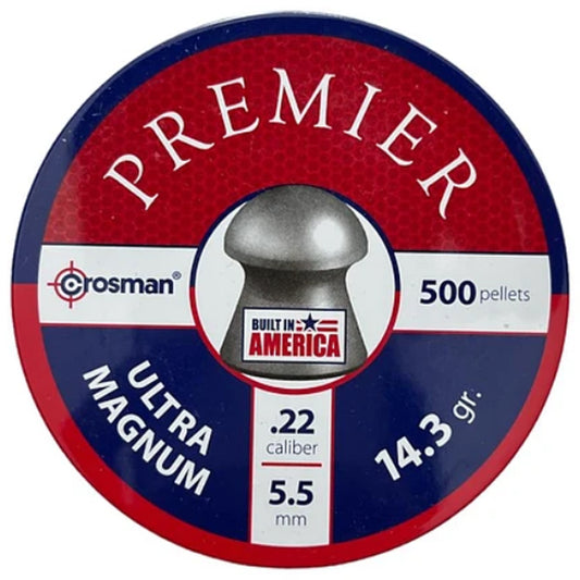 POSTONES CROSMAN PREMIER ULTRA MAGNUM 5,5MM (500 UNIDADES)