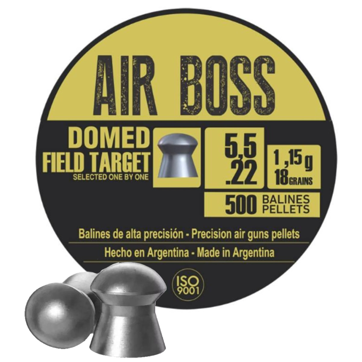 Postones Apolo Air Boss Domed Field Target 5.5mm 18gr 500 U