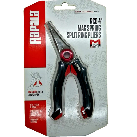 Alicate Rapala RCD 4 pulgadas Anillo Dividido Mag Spring Cortador Línea Acero Inoxidable