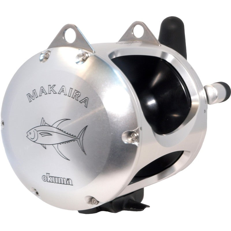 Potente Carrete Okuma Makaira Sea 80W MK-80II Silver Trolling Pesca Mar