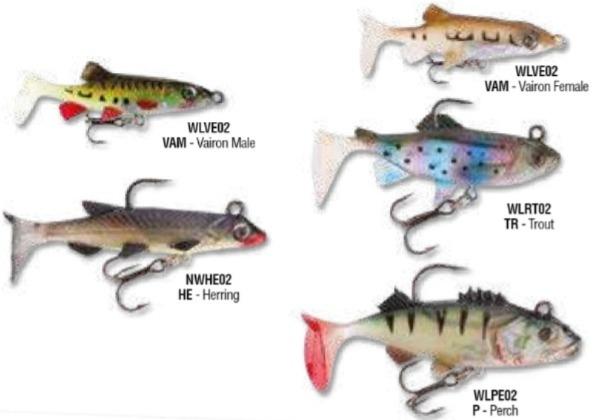 Kit de Señuelos STORM Wildeye Live para Pesca, Anzuelos VMC, 5 Unidades