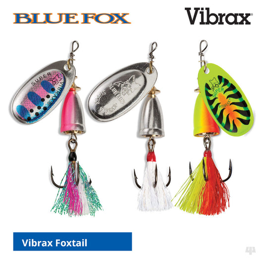 Señuelo Giratorio Blue Fox Vibrax Original Foxtail para Pesca de Depredadores