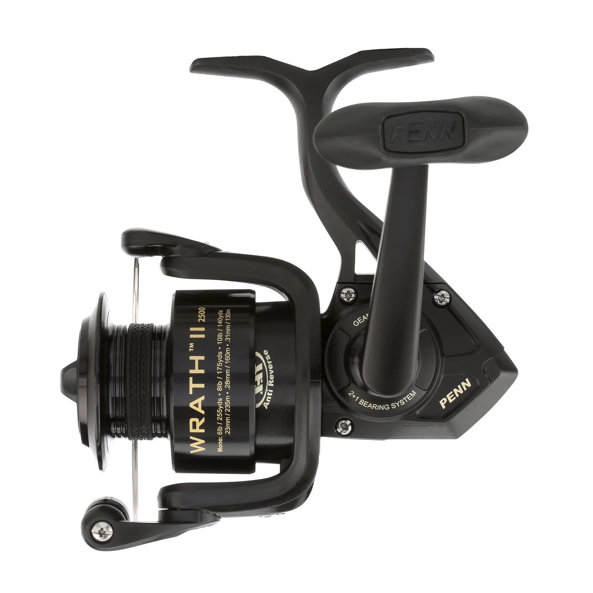 Penn Wrath II Carrete Spinning 2+1 Rodamientos