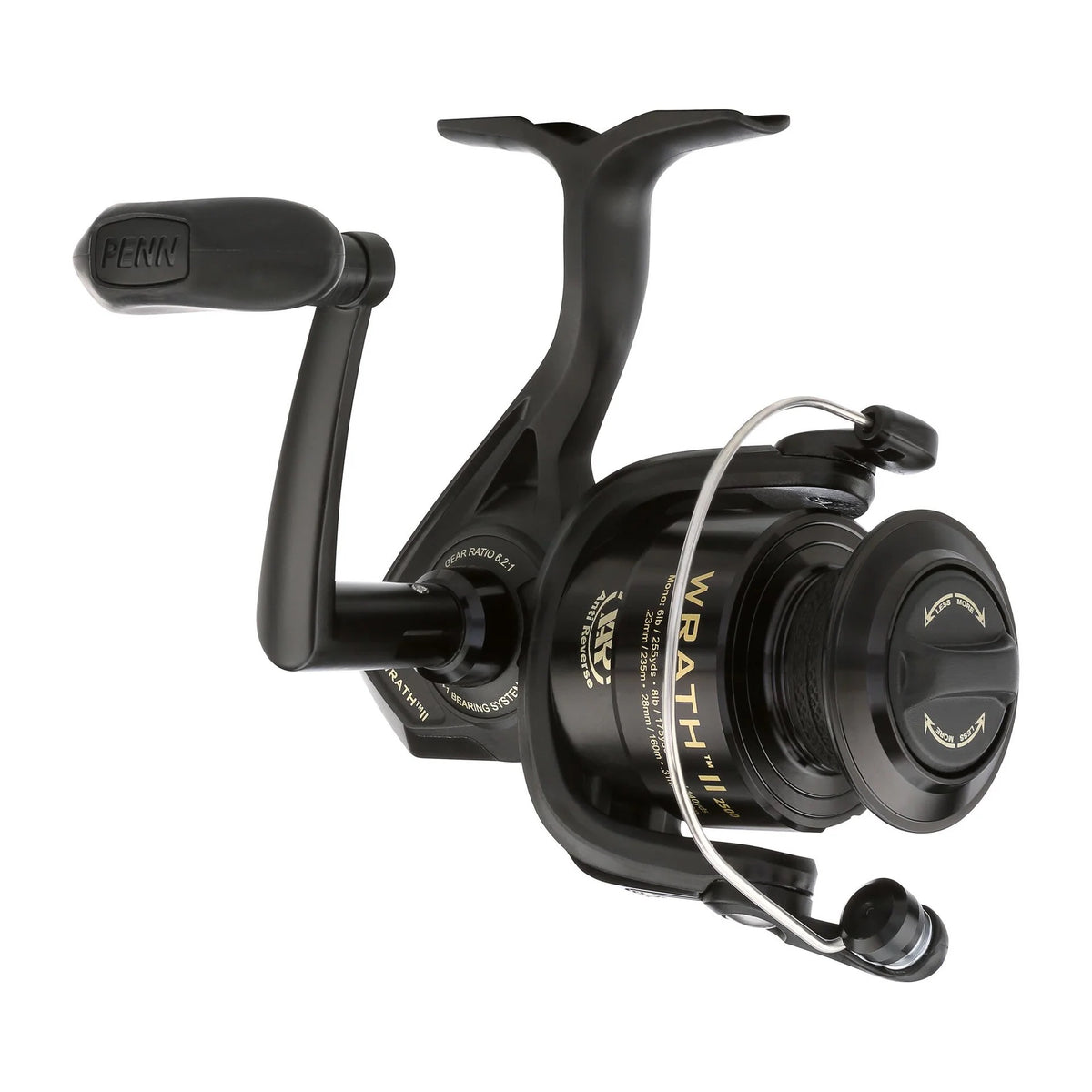 Penn Wrath II Carrete Spinning 2+1 Rodamientos