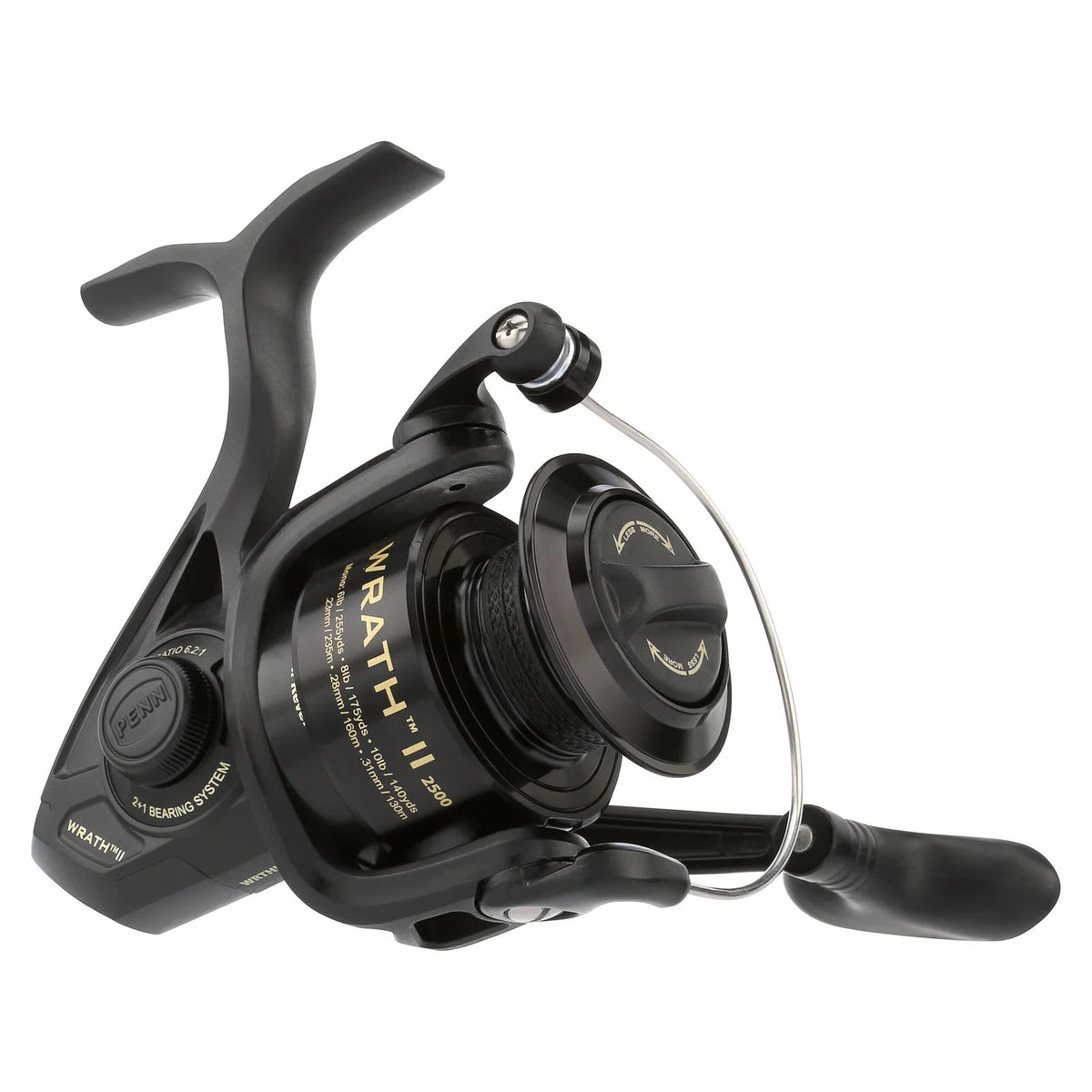 Penn Wrath II Carrete Spinning 2+1 Rodamientos