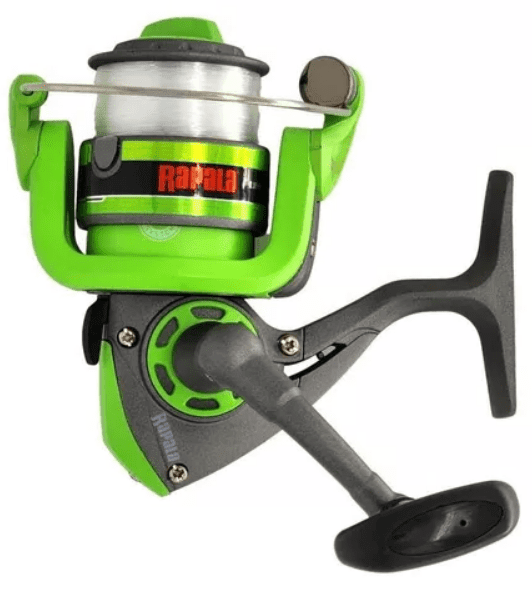 Combo Rapala Levels 2500: Caña Fibra Vidrio, Carrete Frontal, Kit Completo Pesca