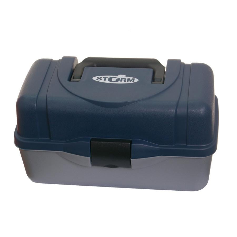 Caja de Pesca Storm Duradera con 2 Bandejas para Organización de Señuelos