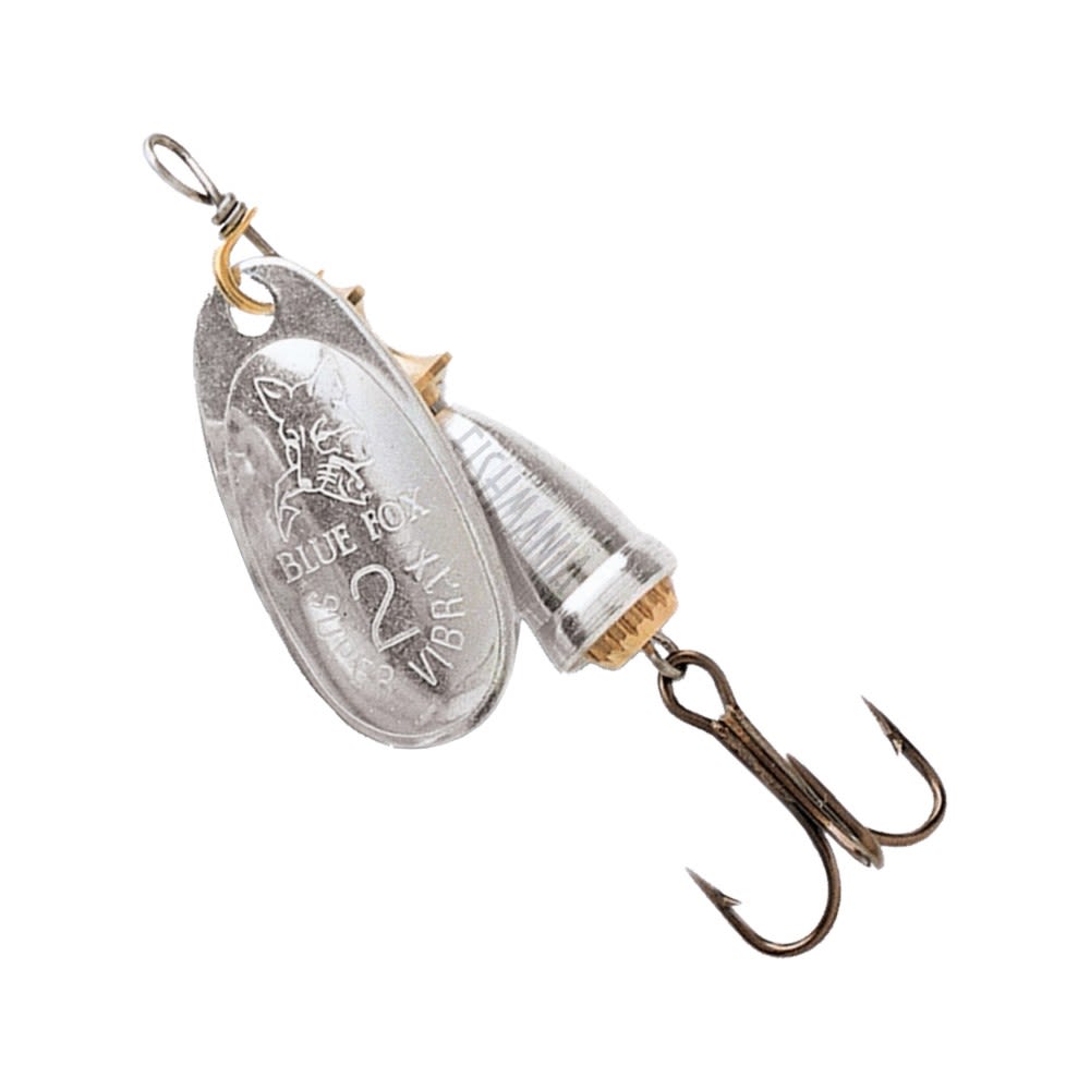 Señuelo Vibrax Original Plata Blue Fox Pesca Cuchara Giratoria Trucha Salmón